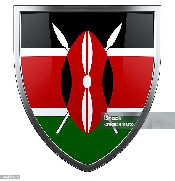 Kenya Flag Stock Photo - Download Image Now - Army, Badge, Clipping Path