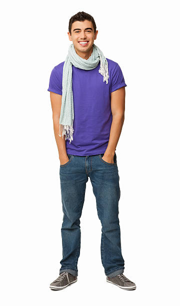 istock Trendy Young Man Standing With Hands In Pockets - Isolated 485541325