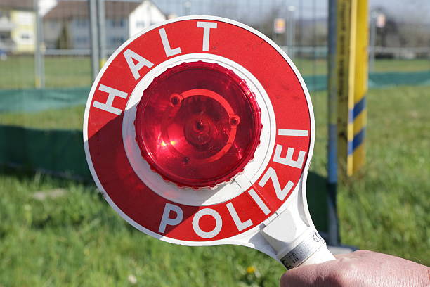 stop police stock photo