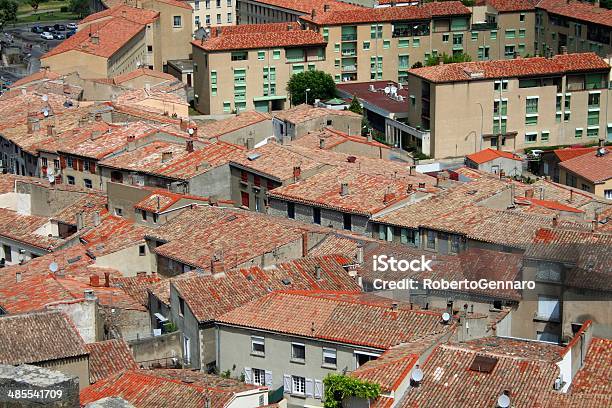 Veduta Aerea Del Paesaggio Urbano Di Carcassonne Francia - Fotografie stock e altre immagini di Ambientazione esterna
