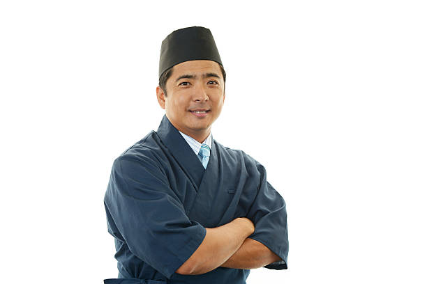 istock Portrait of a Japanese chef 485543039