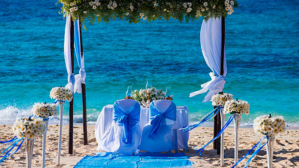 table de mariage décoré - Photo