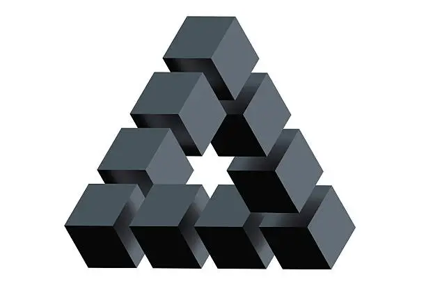Photo of Impossible triangle optical illusion