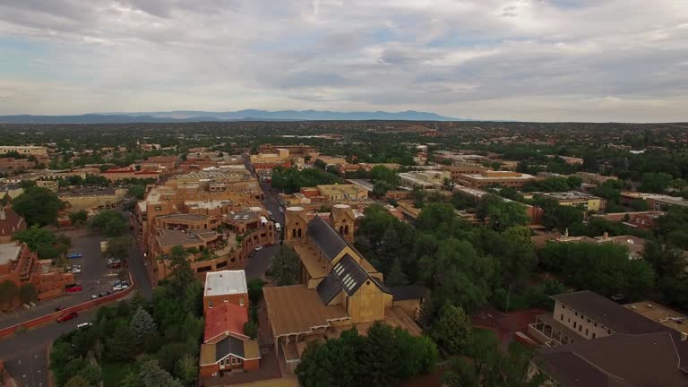 Aerial New Mexico Santa Fe