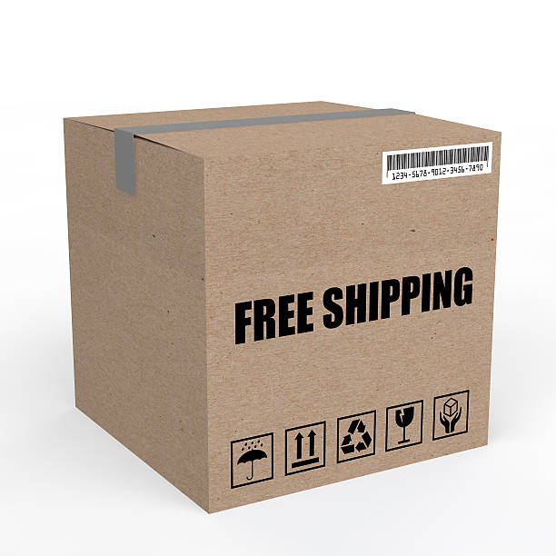 istock 3d carton box with free shipping 485545606