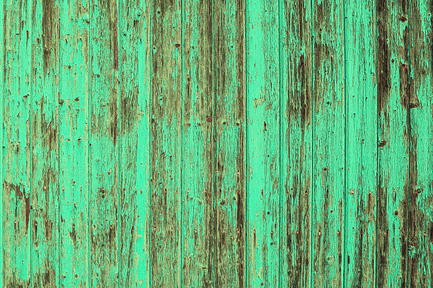 istock Wooden old turquoise background. Blue green shabby chic texture 485546000