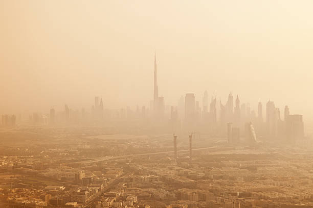 istock Dubai Skyline, Aerial View 485553250
