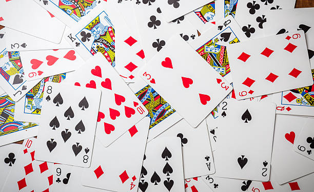 istock Lot of dusty old playing cards 485553848