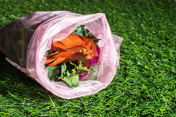 istock potpourri on green grass texture background eco concept 485554366