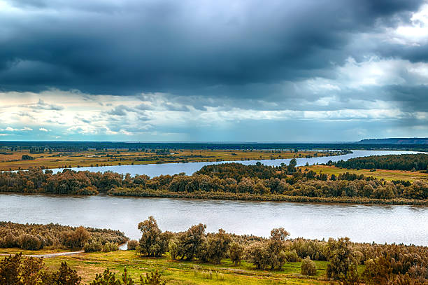 istock Irtysh river landscape view from top Russia Siberia 485554868
