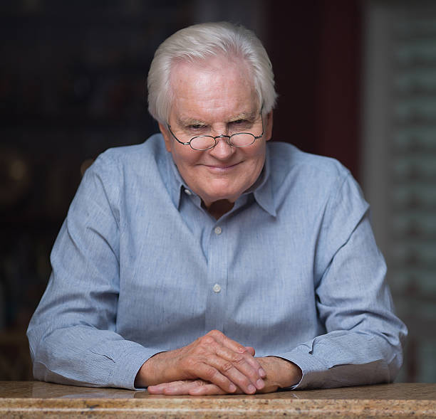 istock Cool kind grandfather portrait 485555390