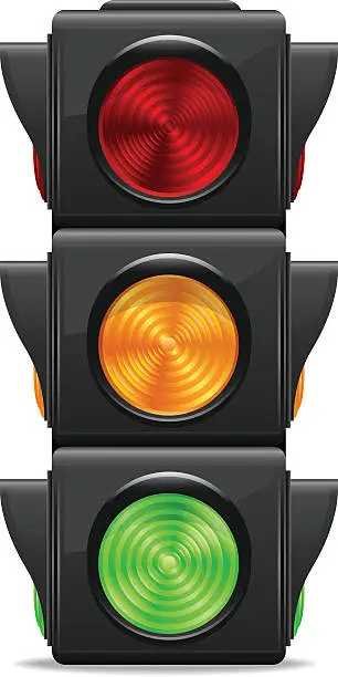 Vector illustration of Traffic lights