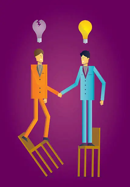 Vector illustration of Partners