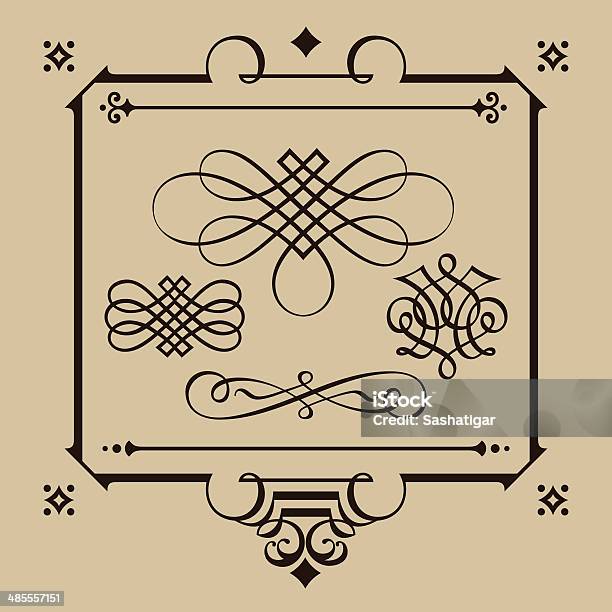 Frame Vector Elements Vintage Design Elements Frame Vector Illustration Stock Illustration ...
