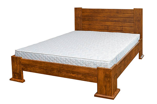 istock vintage wooden bed 485557815
