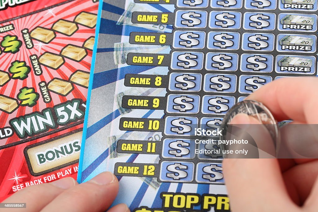Scratching Lottery Ticket Stock Photo - Download Image Now - Lottery  Ticket, Addiction, Aspirations - iStock