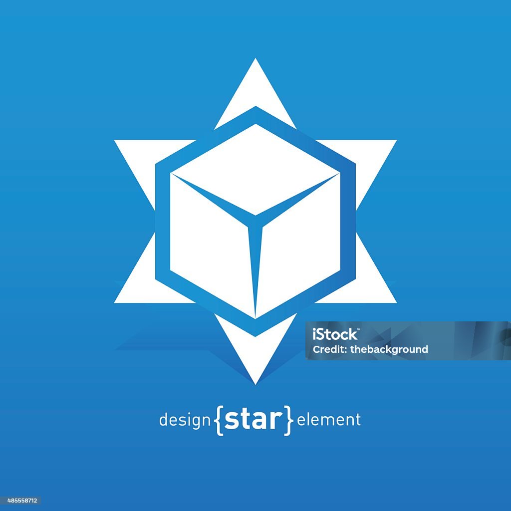 Star Box Vector Abstract Star With Box Inside Vector Design Element Stock Illustration ...