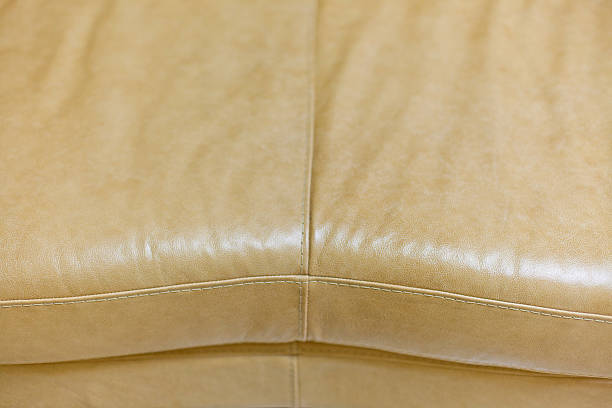 istock close up leathers texture of Sofa retro 485560578