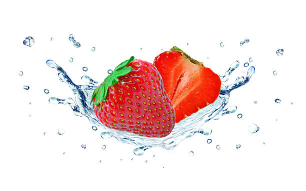 istock strawberry and water splash 485562734