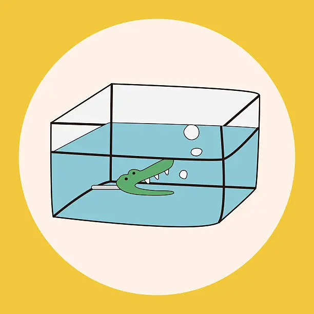 Vector illustration of Pet fish bowl theme elements vector,eps10