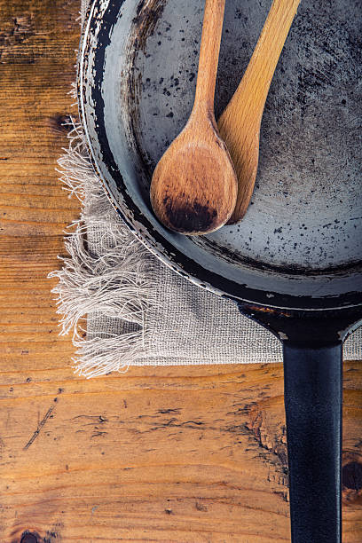 istock Wooden kitchen utensils on the table. 485568864