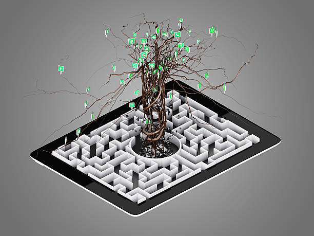 istock Social media icons set in tree shape. 485569176