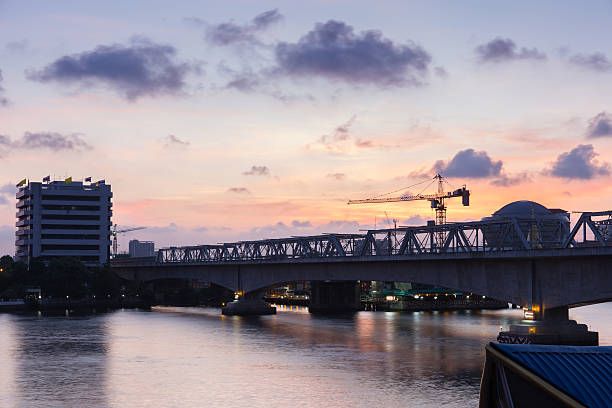 ponte de rama vi - bangkok province photography construction architecture imagens e fotografias de stock