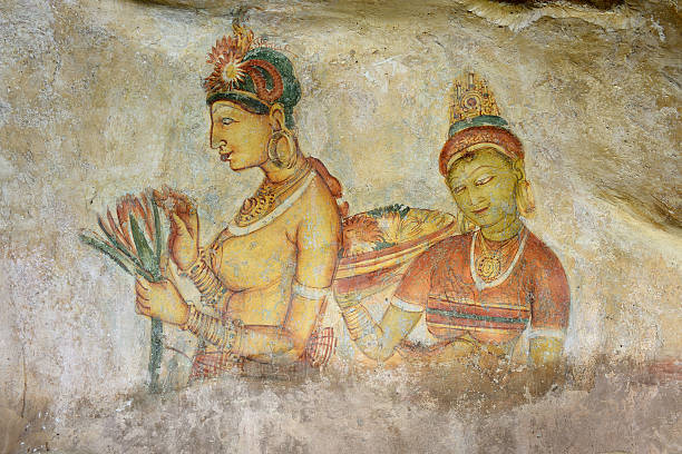 istock Sigiriya rock, Painted Women, Sri Lanka 485570052
