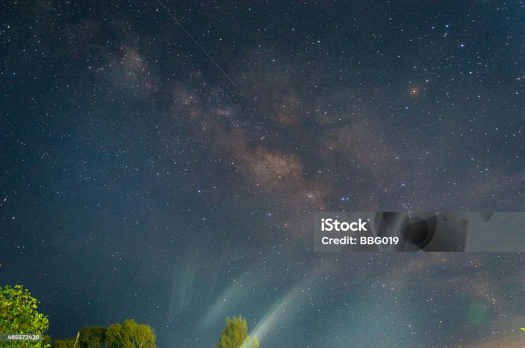 18/08/2015 Milky Way in Thailand. 2015 Stock Photo