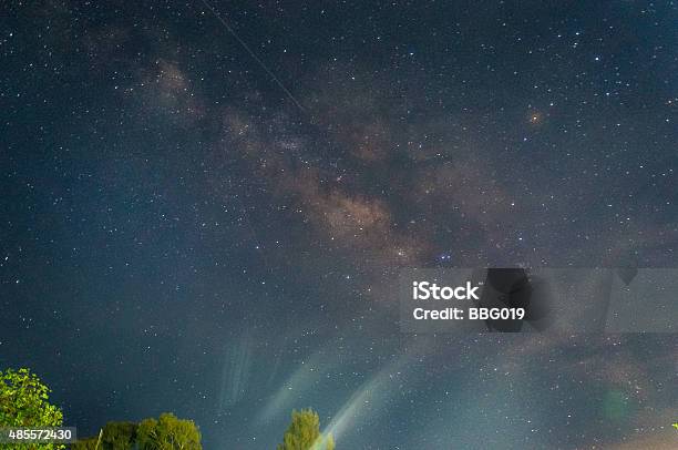 18 08 2015 Milky Way In Thailand Stock Photo - Download Image Now - 2015, Adventure, Astronomy