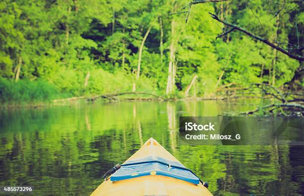 Vintage Photo Of Kayaking By Krutynia River In Poland Stock Photo - Download Image Now