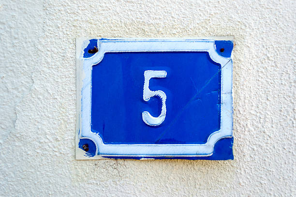 istock Street door number, address plate 485573626