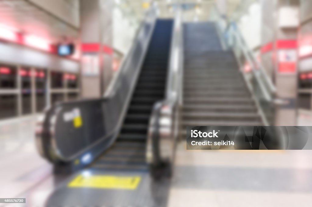 escalator blur backgrounds 2015 Stock Photo