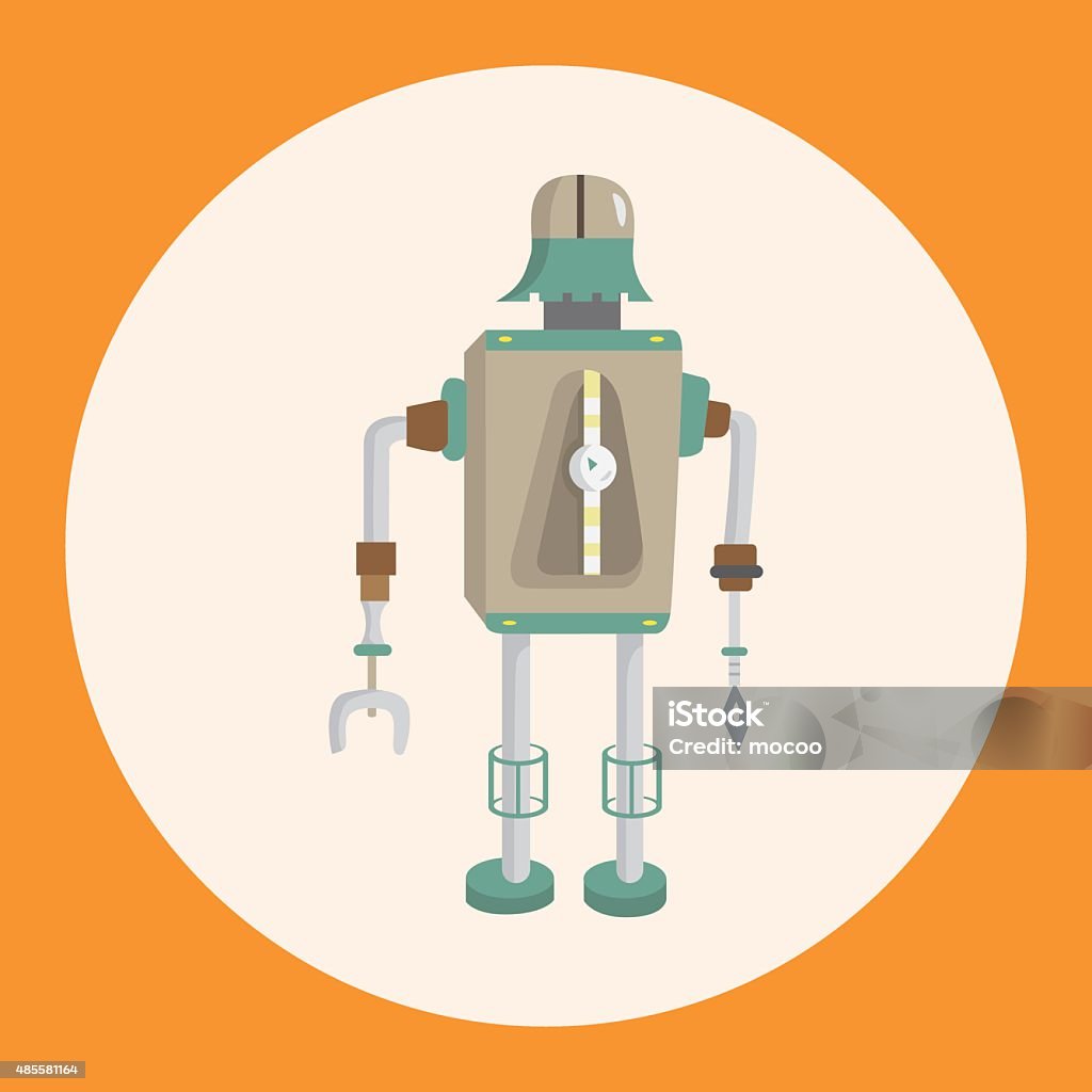 Robotics Theme Vector Robot Theme Elements Vector Eps Stock Illustration - Download Image Now ...