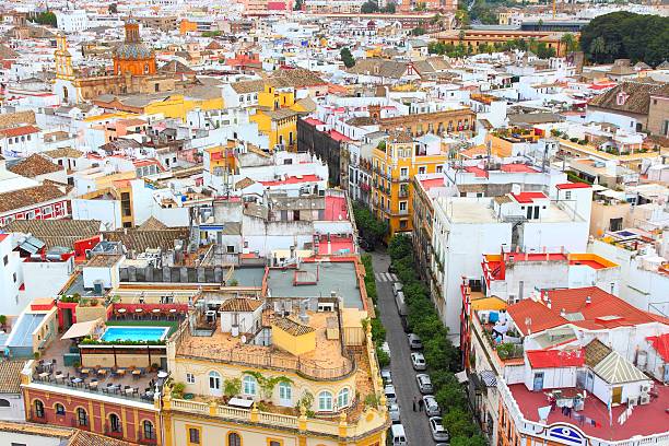 istock Seville aerial view 485581382