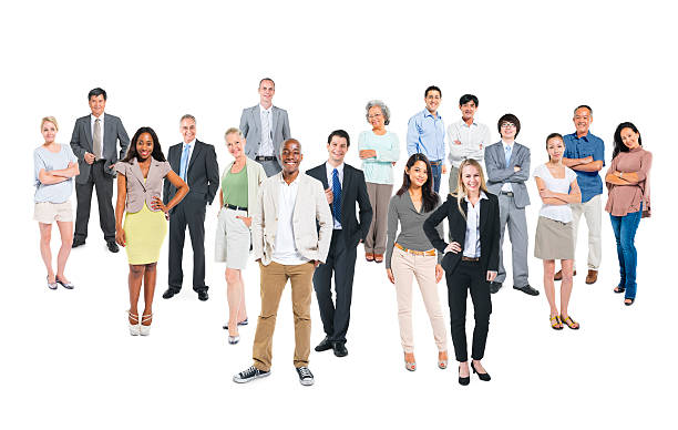 istock Group of Multi-Ethnic Cheerful Business People 485582241
