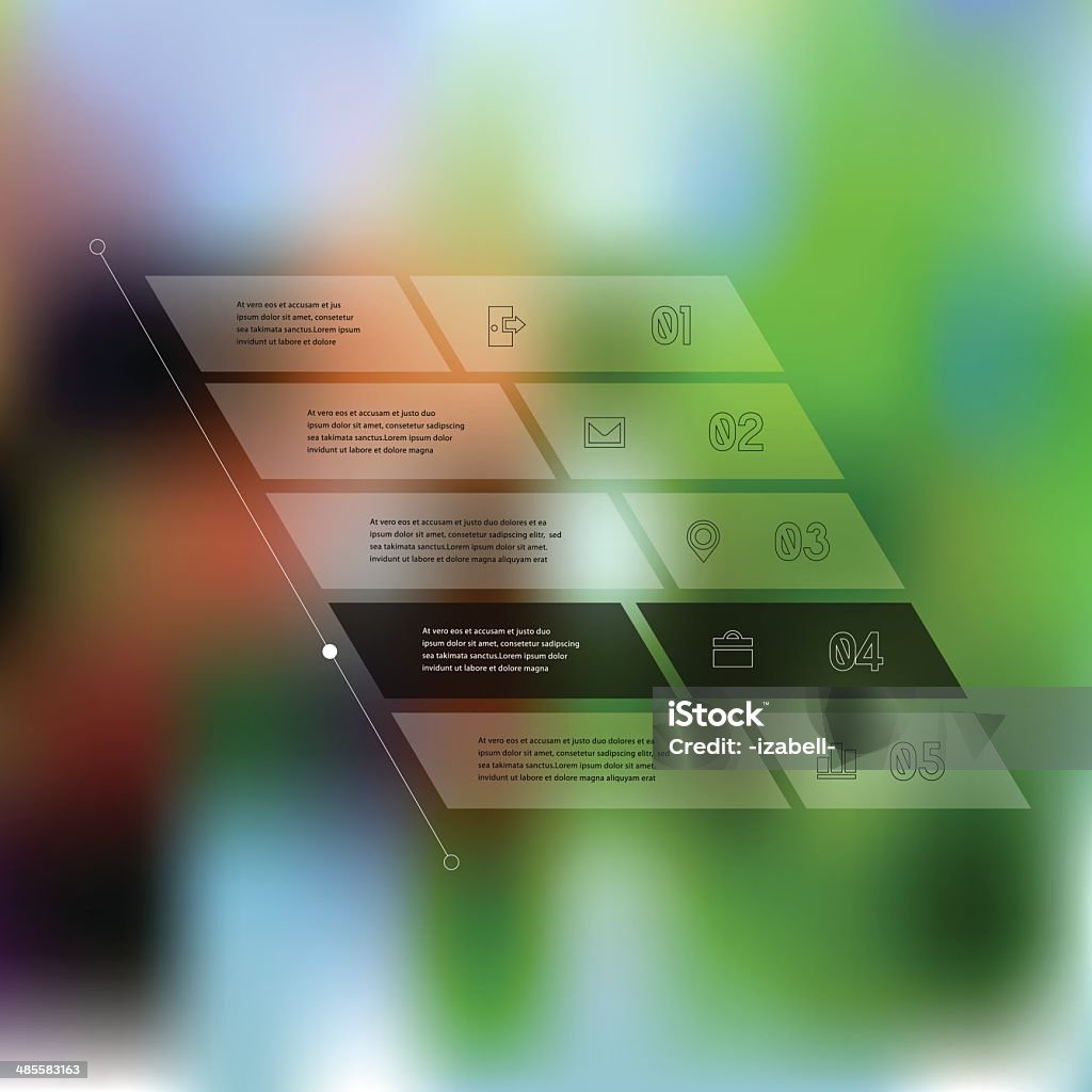 Background Timeline Example Timeline Template On Blurred Background Stock Illustration - Download ...