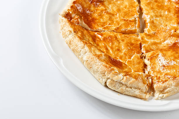 istock georgian traditional khachapuri on plate on white background. As 485584042