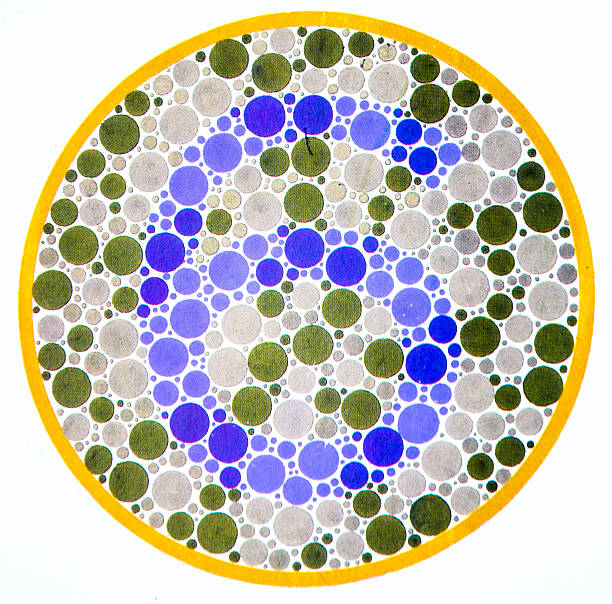 Color blind test -6 stock photo