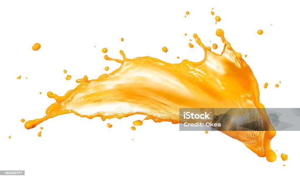 Toque de suco de laranja - Foto de stock de Esparramar líquido royalty-free