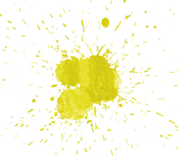 istock Watercolor splashes on the white. 485586179