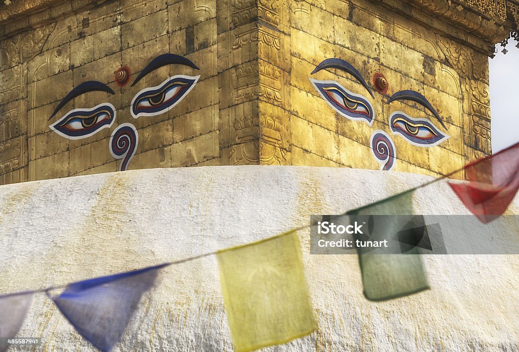 Swayambhunath Stupa - Lizenzfrei Alt Stock-Foto