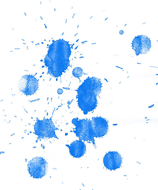 istock Watercolor splashes on the white. 485589429