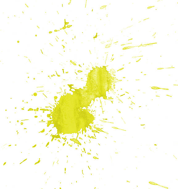 istock Watercolor splashes on the white. 485589483