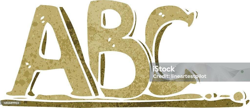 cartoon ABC letters Alphabet stock vector