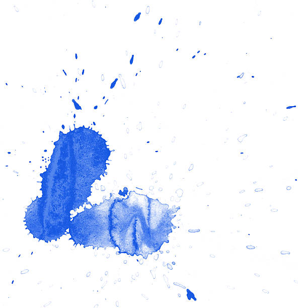 istock Watercolor splashes on the white. 485590261