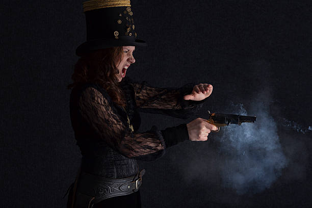 Pretty Victorian-style Steampunk Gunfighter