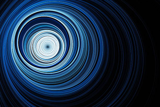 istock Endless tunnel. Radio waves. Divergent ripples. 485592080