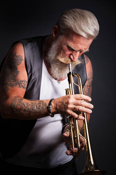 istock Portrait of a trumpet player 485592598