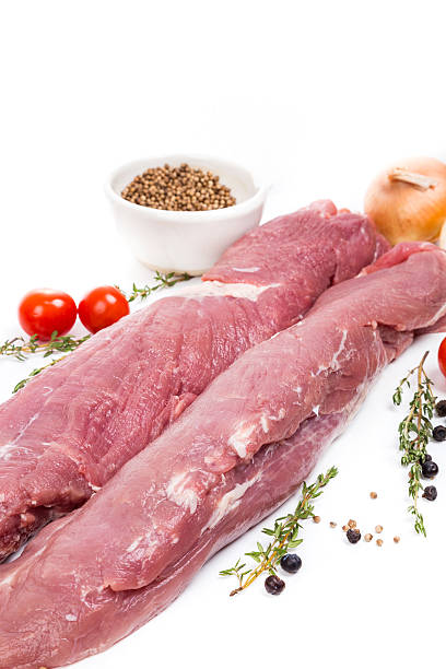 istock uncooked raw meat fillet with spices 485593966
